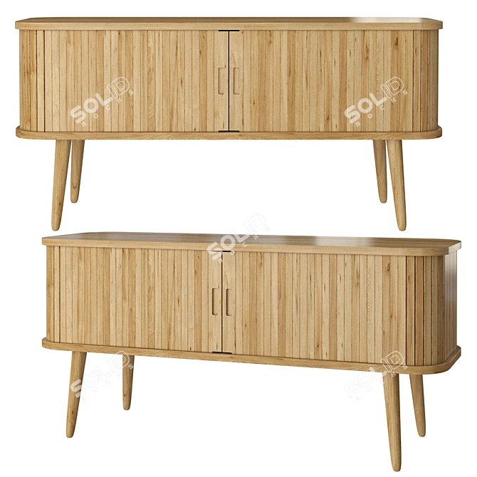 Elegant Barbier Chest of Drawers 3D model image 1