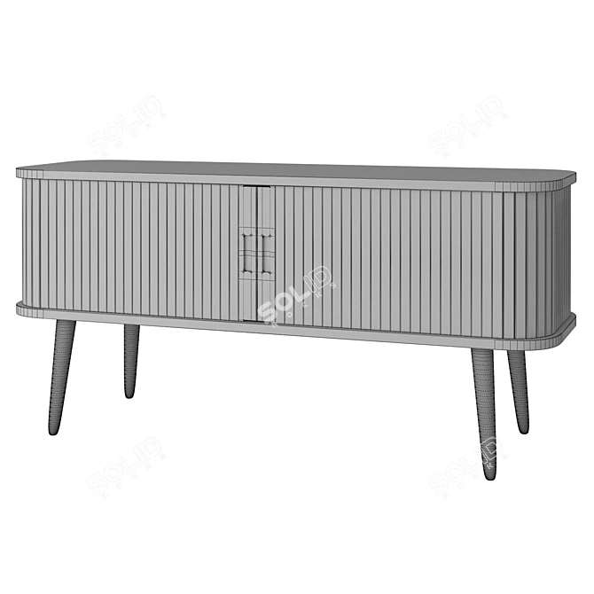 Elegant Barbier Chest of Drawers 3D model image 2