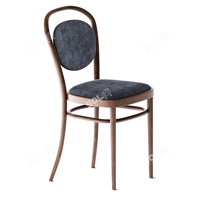 Elegant Bentwood Chair: Thonet Beauty 3D model image 1