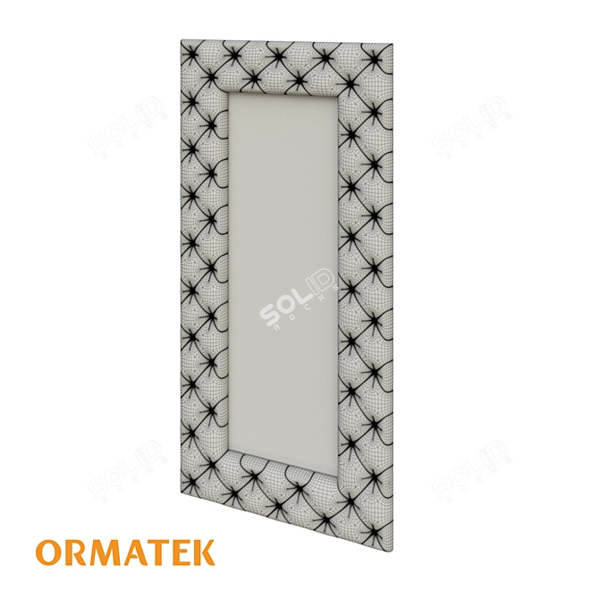 Luxe Verda Mirror: Sleek & Stylish Reflective Accent 3D model image 4