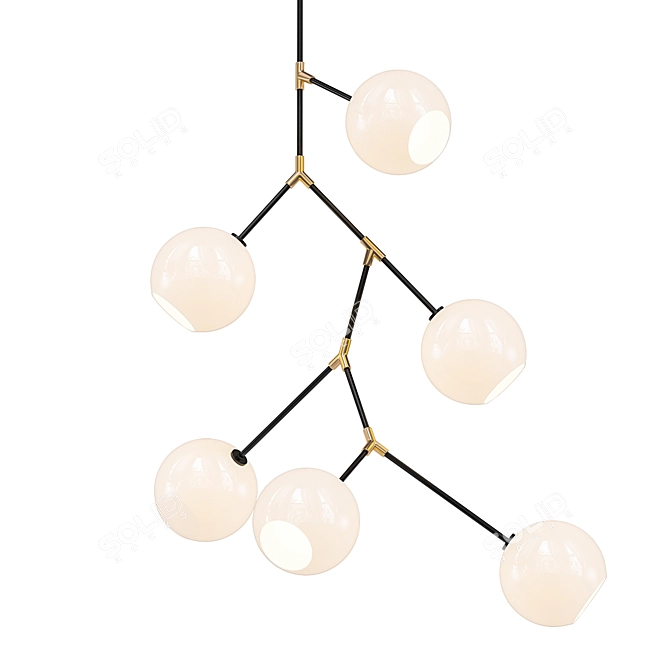 Branch Atom - Unique and Sophisticated Chandelier 3D model image 1