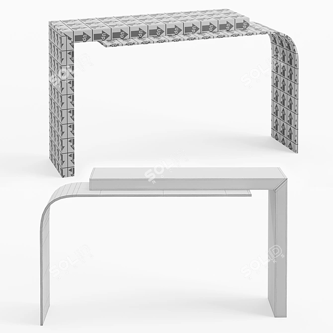 Sleek Harry Console: Modern Elegance for Your Home 3D model image 3