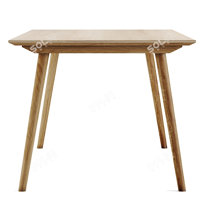 Scandi-Inspired Dining Table 3D model image 2