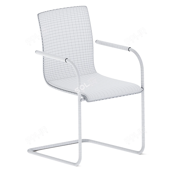 Thonet S 53 SPF Cantilever Chair 3D model image 3