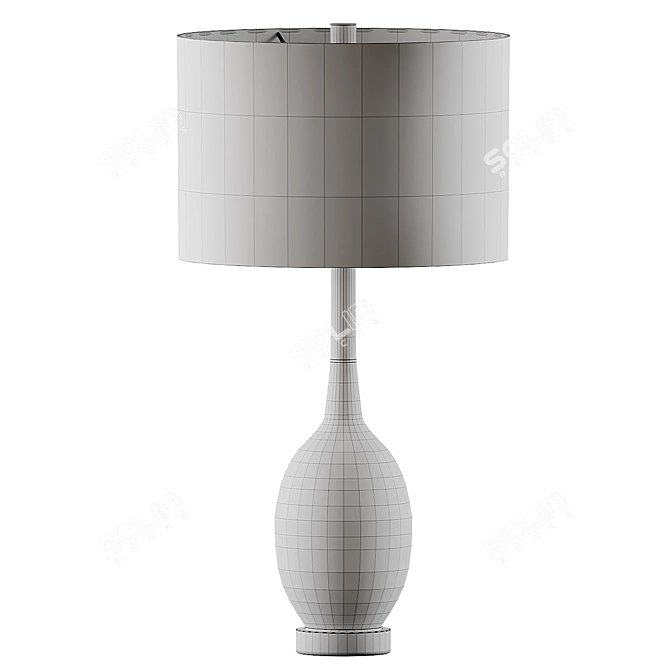 Crisp Contrast Table Lamp 3D model image 2