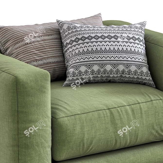 Lewis Modern Sofa by Montauk 3D model image 4