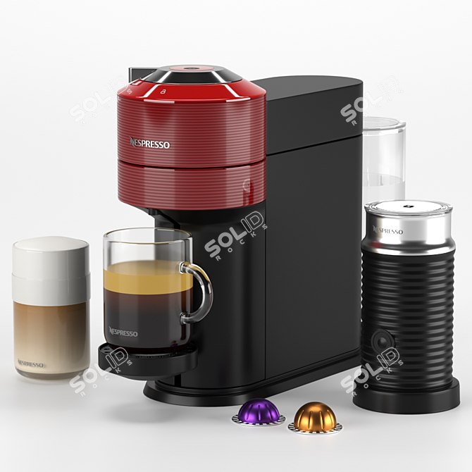 Nespresso Vertuo Next GCV1: Revolutionary Capsule Coffee Machine 3D model image 3