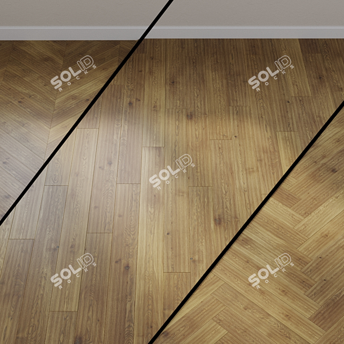 Provence Parquet Board: Alpine Oak Beige 3D model image 1