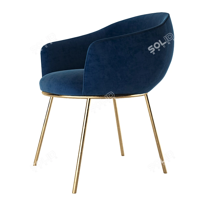 Elegant Duke Chair 3D model image 5