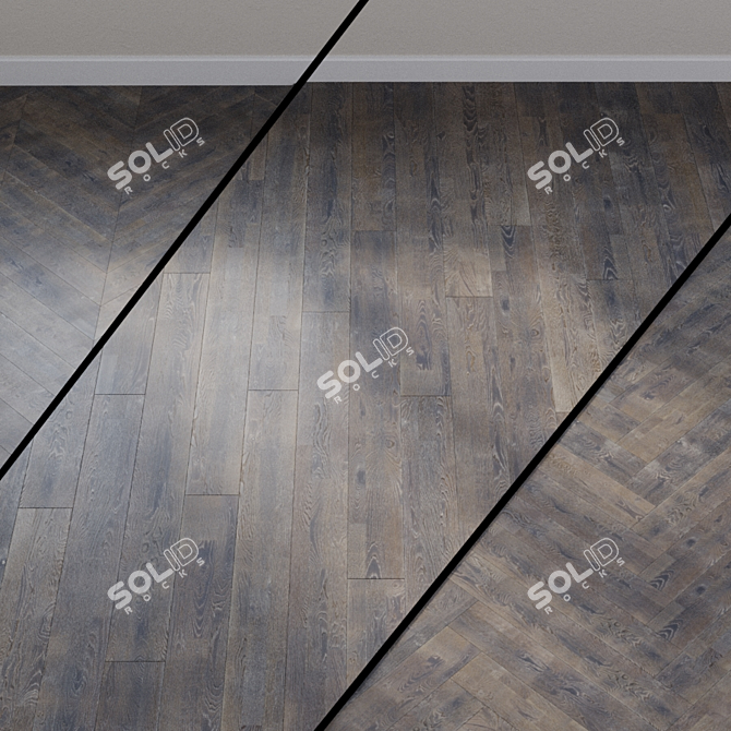 Ter Hurne Wild Oak Anthracite Parquet 3D model image 1