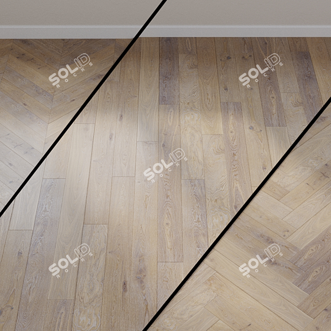 Wild Oak Purple Parquet: Moods of Provence 3D model image 1