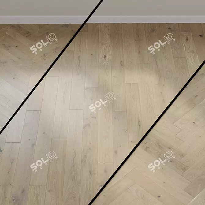 Moods Of Provence Light Beige Oak Parquet 3D model image 1