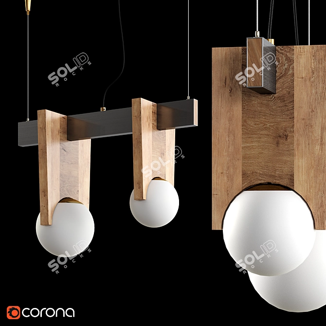 Versatile Hanging Lamp: Juliette.SD 3D model image 3