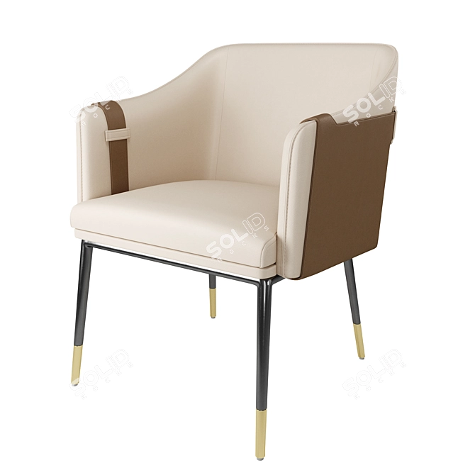 Carter Dining Armchair: Elegant and Comfortable 3D model image 2