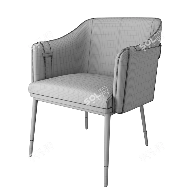 Carter Dining Armchair: Elegant and Comfortable 3D model image 4