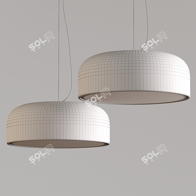 Modern Pendant Light 60cm: Affordable Lighting Solution 3D model image 3