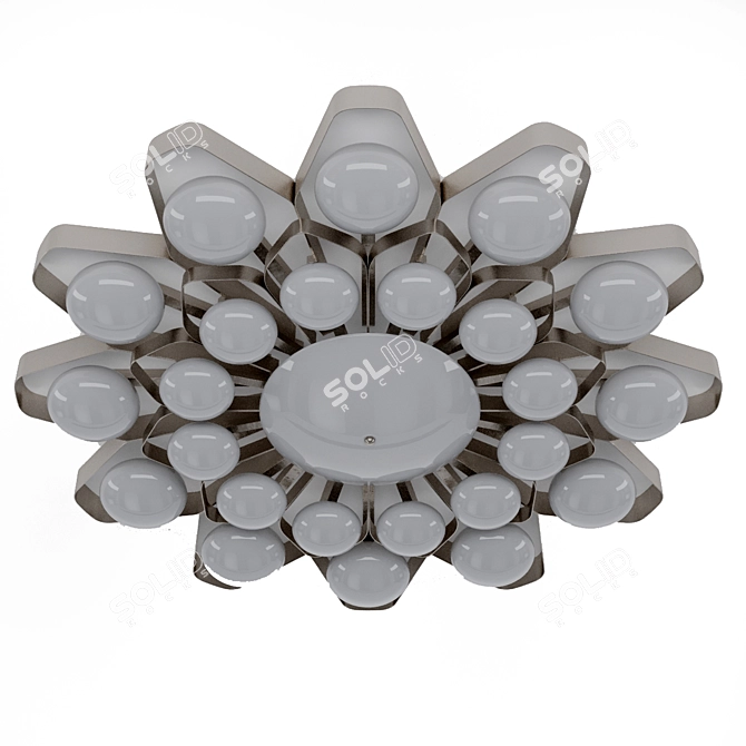 Elegant Teo Ceiling Lamp (95cm) 3D model image 1