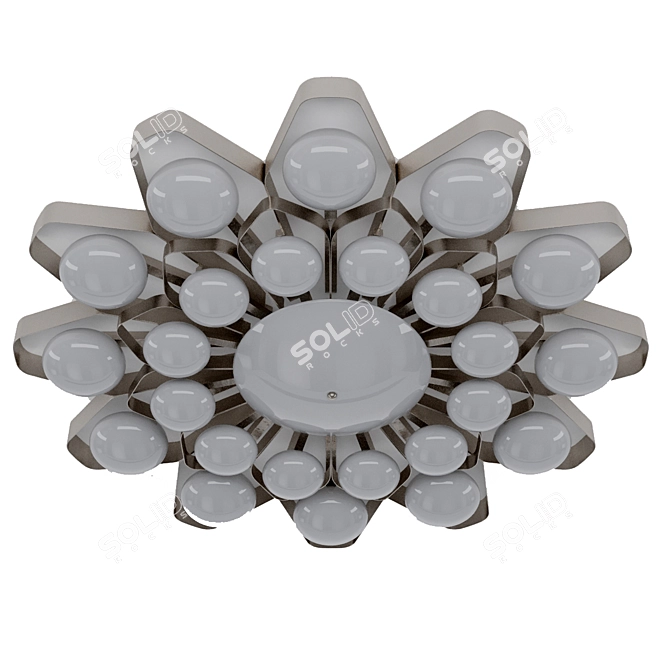 Elegant Teo Ceiling Lamp (95cm) 3D model image 2