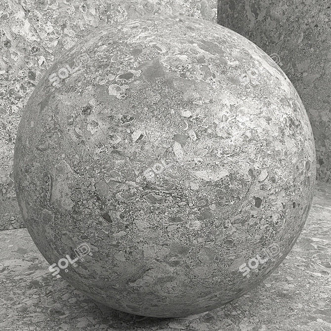 Seamless Stone Material Set 3D model image 2