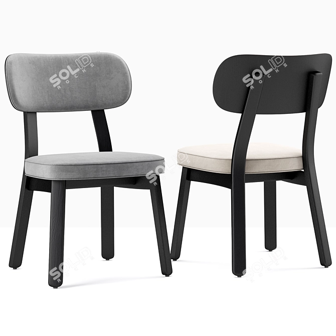 Elegant Evelin Porada Chair: Stylish and Modern 3D model image 1