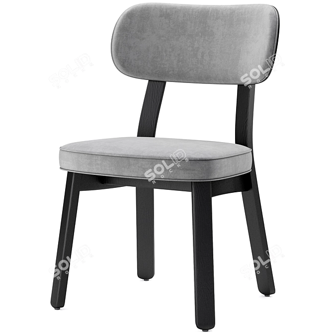 Elegant Evelin Porada Chair: Stylish and Modern 3D model image 3