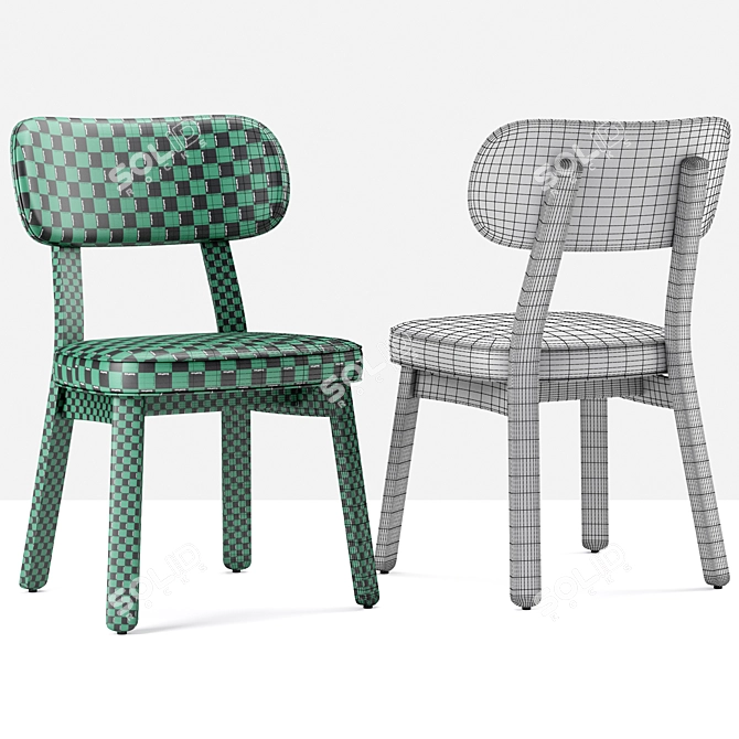 Elegant Evelin Porada Chair: Stylish and Modern 3D model image 5