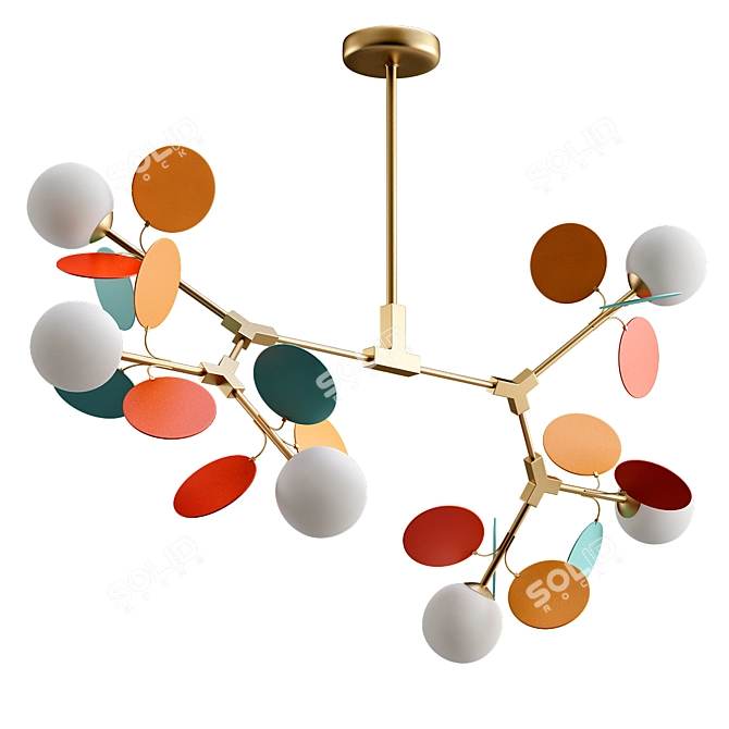 Modern Matisse Chandelier 3D model image 1