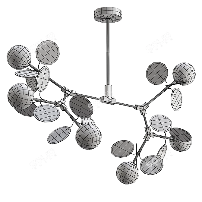 Modern Matisse Chandelier 3D model image 2