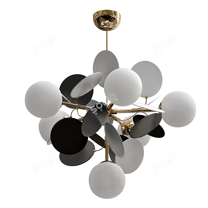 Matisse Chandelier Bouquet - Elegant Lighting Fixture 3D model image 1