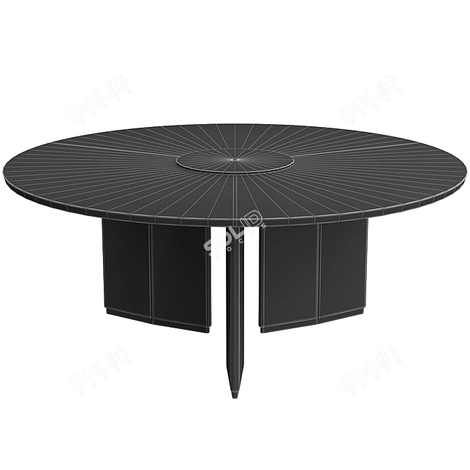 Luxxu Algerone Dining Table: Elegant and Stylish 3D model image 2