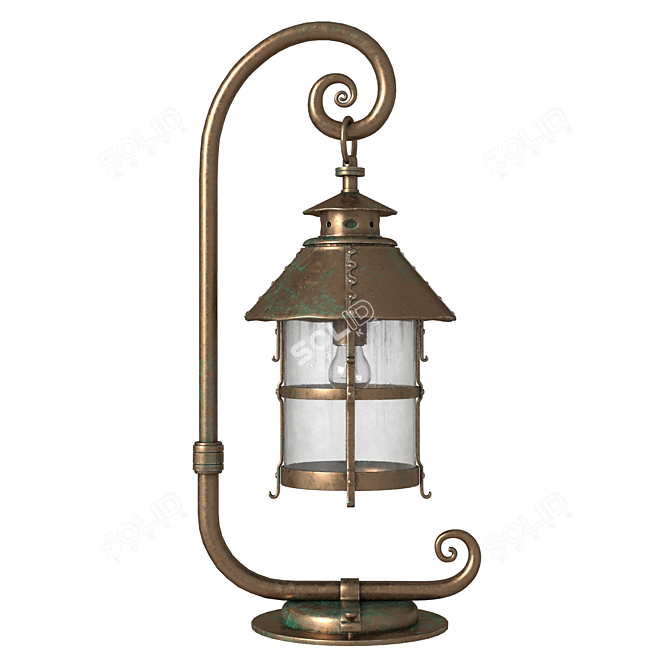 Corona Street Lamp 3D model image 2