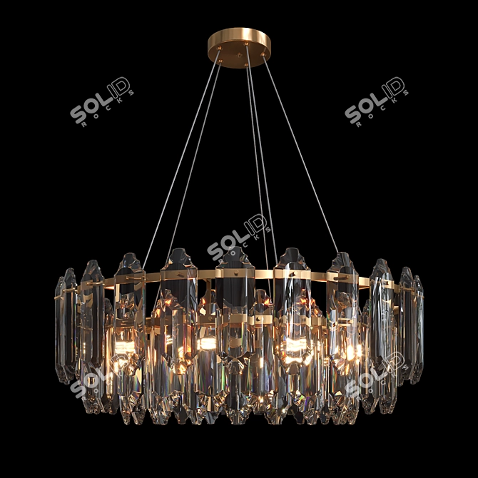 Elegant Laureta Pendant Lamp 3D model image 1