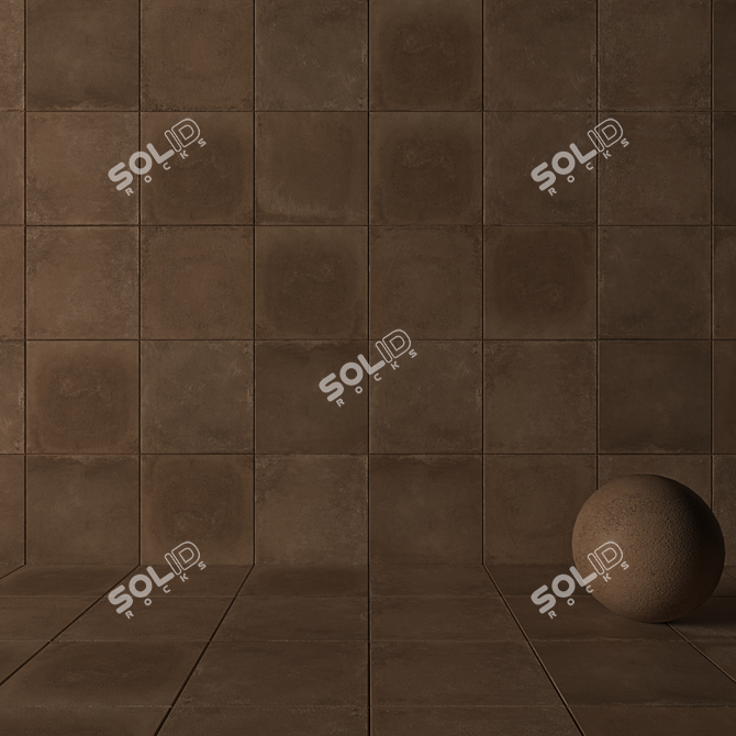 Flaviker Backstage Spicy 60x60 - Versatile Multi-Texture Floor 3D model image 3