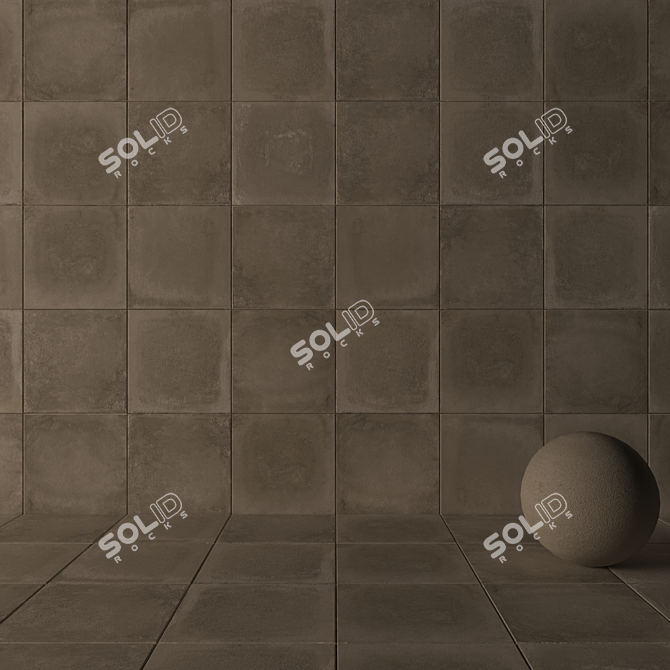 Flaviker Backstage Tan 60x60: Multi-Texture Floor Solution 3D model image 3