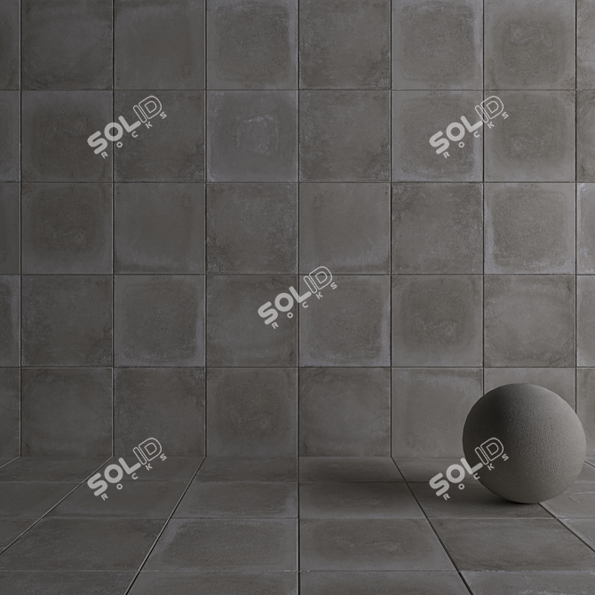 Flaviker Backstage Tan 60x60: Multi-Texture Floor Solution 3D model image 4