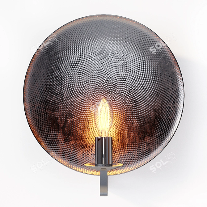 Copper Glow Wall Lamp 3D model image 1