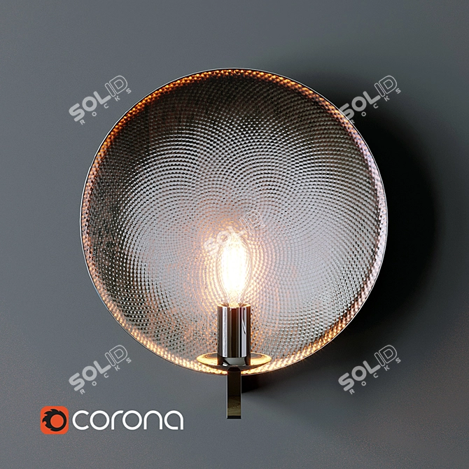 Copper Glow Wall Lamp 3D model image 2