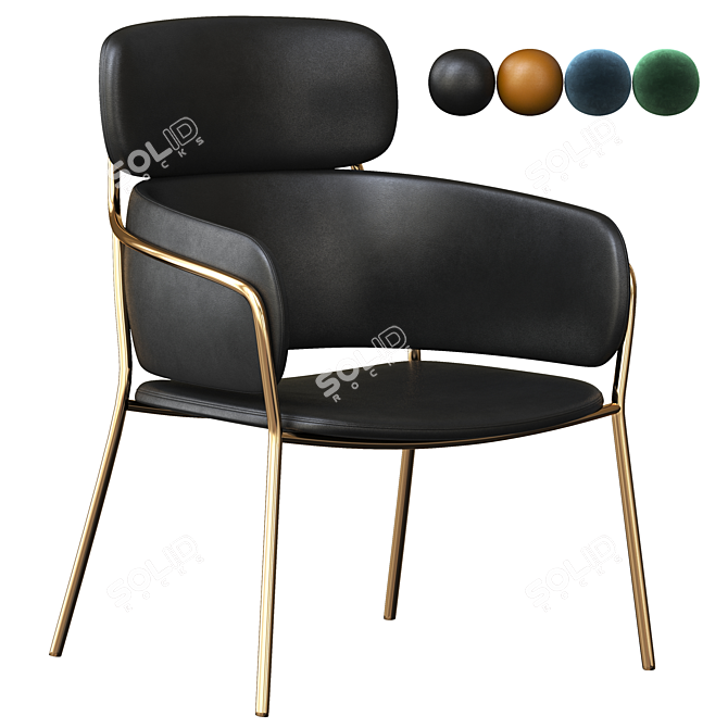 Strike LO Debi Arrmet Chair 3D model image 1