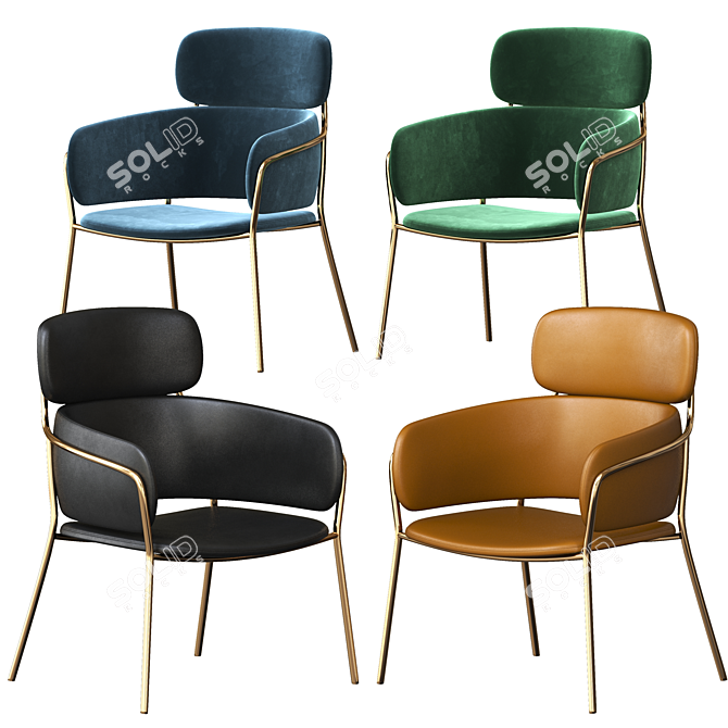 Strike LO Debi Arrmet Chair 3D model image 2