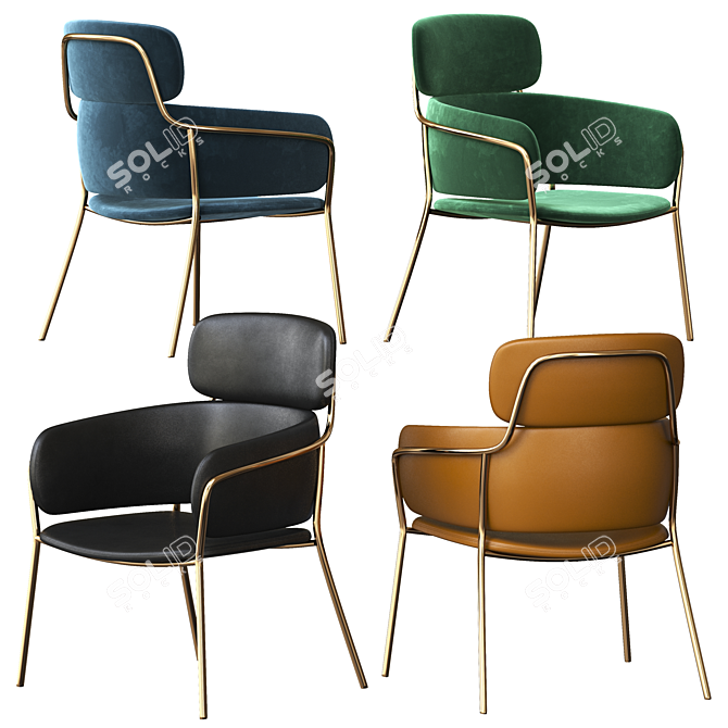 Strike LO Debi Arrmet Chair 3D model image 3