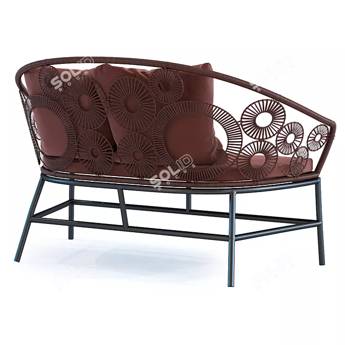 Boho Chic Ibiza Sofa 3D model image 2