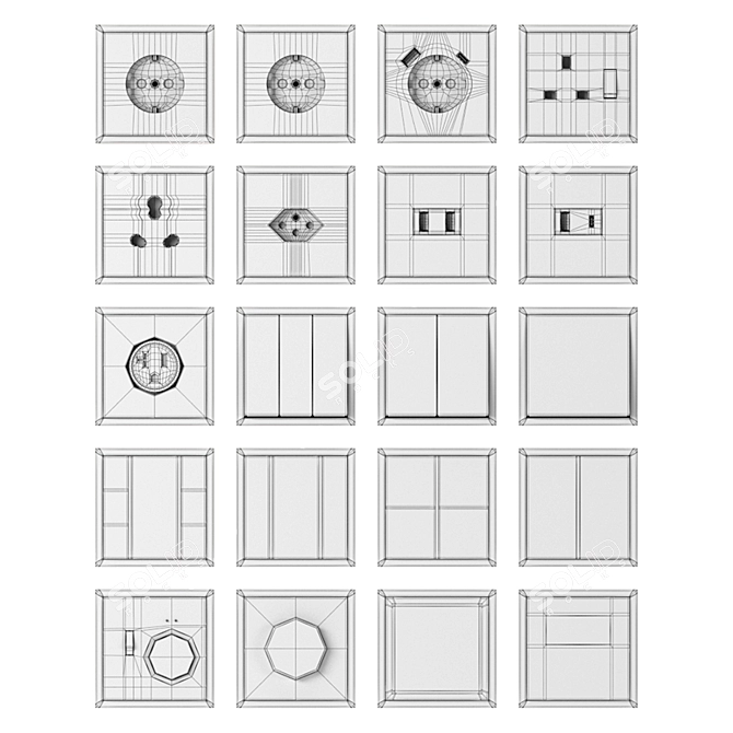 Jung LS 990: Sleek Switches & Sockets 3D model image 4