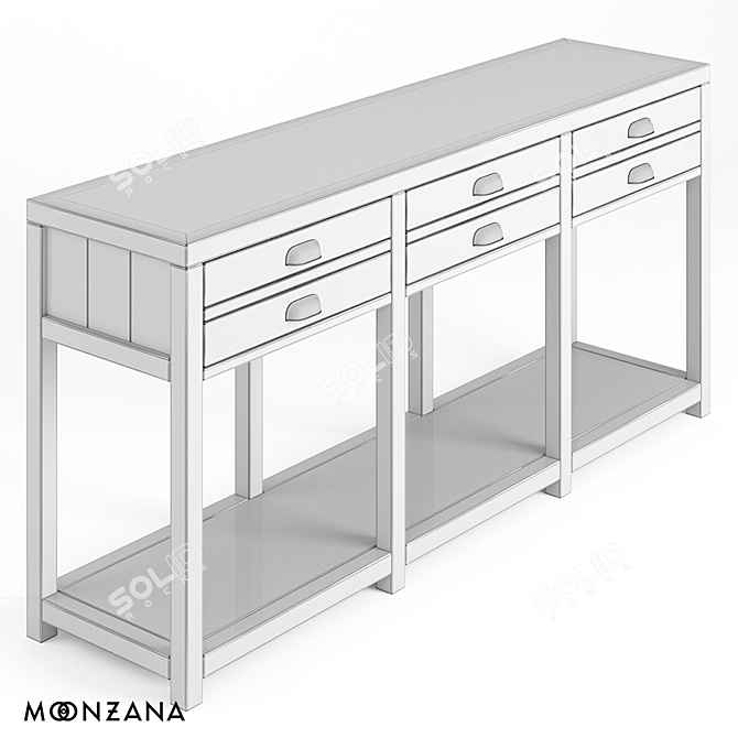 3-Section OM Printmaker Console by Moonzana 3D model image 4