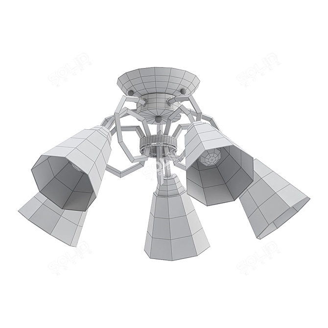 Modern Ceiling Light Fixture 3D model image 2