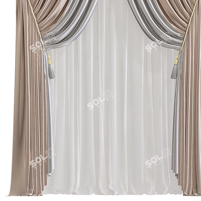 Revamped and Refined Curtain 3D model image 2