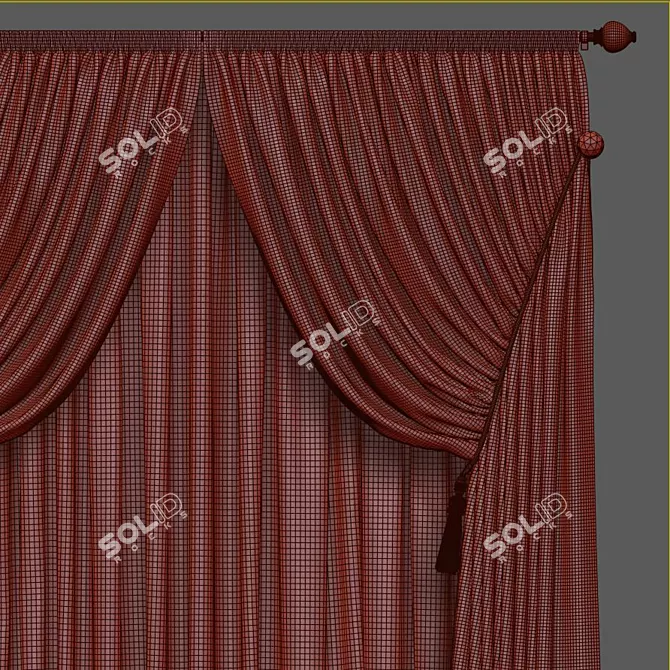 Revamped and Refined Curtain 3D model image 3