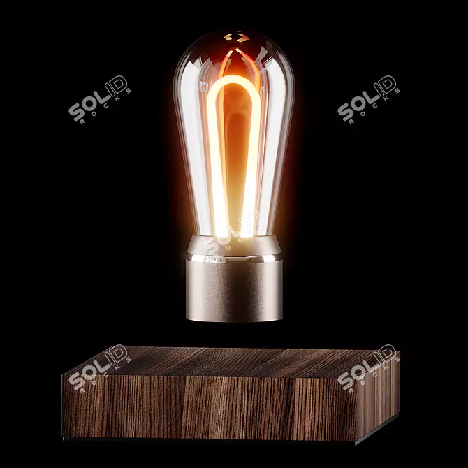 FLYTE Levitating Lamp: Innovative Illumination 3D model image 1