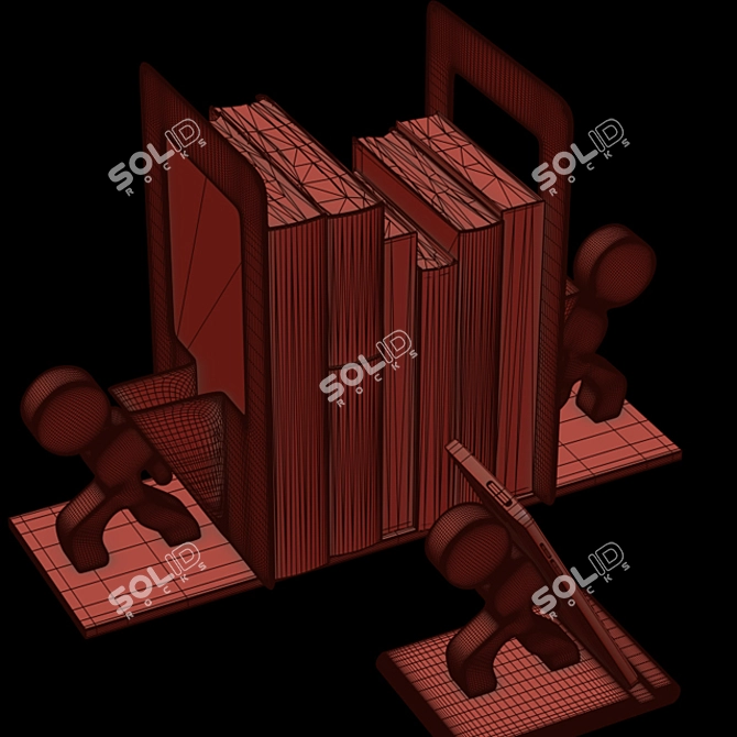 Versatile Book/Mobile Holder: Functional Prop 3D model image 4