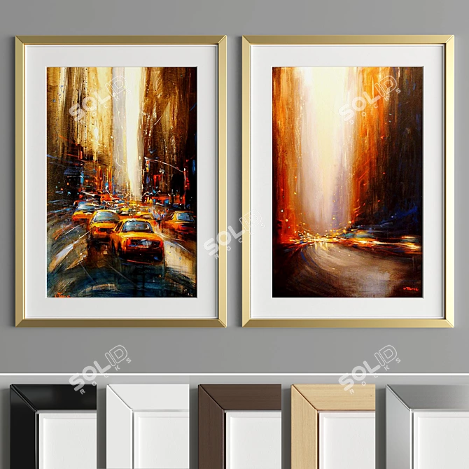  Modern Art Frame - A73 3D model image 4