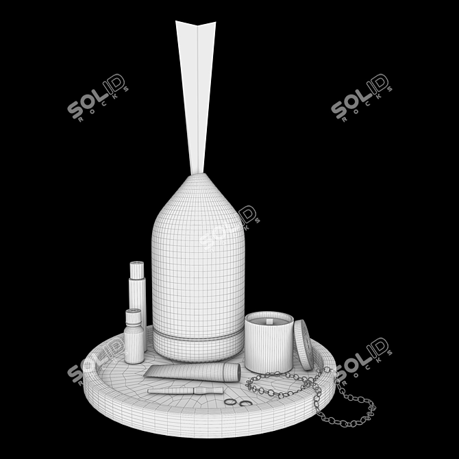 Elegant Vitruvi Diffuser Set 3D model image 2